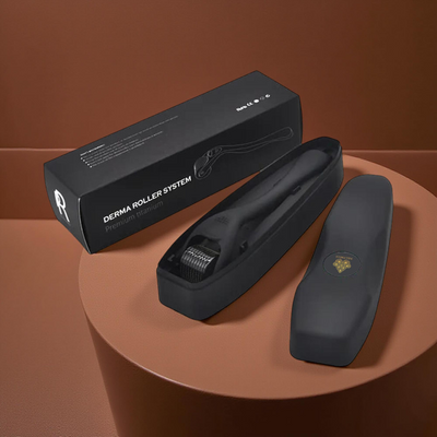 The Nelymell Scalp Ritual Tool- Roller Microneedle 0.5mm – Matte Black